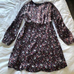 Forever 21 Floral Long-Sleeve Dress